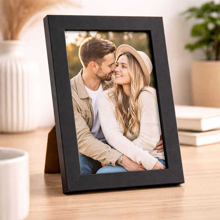 Duvar ve Masa İçin Siyah Fotoğraf Çerçevesi 10x15