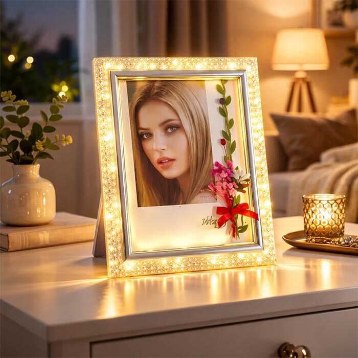 Sihirli Ayna Kristal Fotoğraf Çerçevesi 15x20
