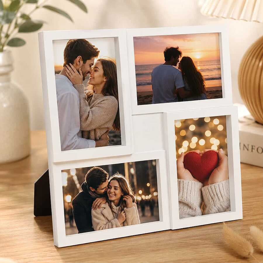 Modern Çoklu Duvar Fotoğraf Çerçevesi 4lü 10x15